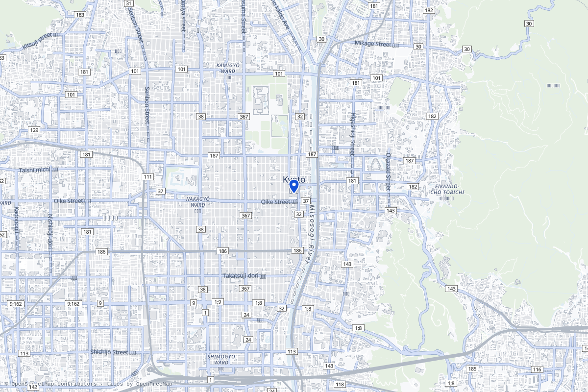 Map of Kyoto embedded in a .gui screen